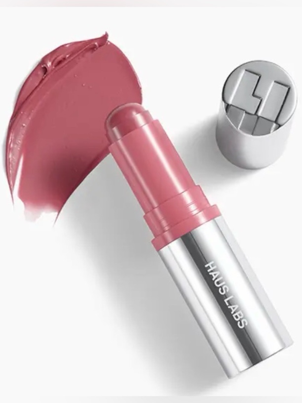 Haus Labs Color Fuse Glassy Blush Balm
Stick in Glassy Hibiscus